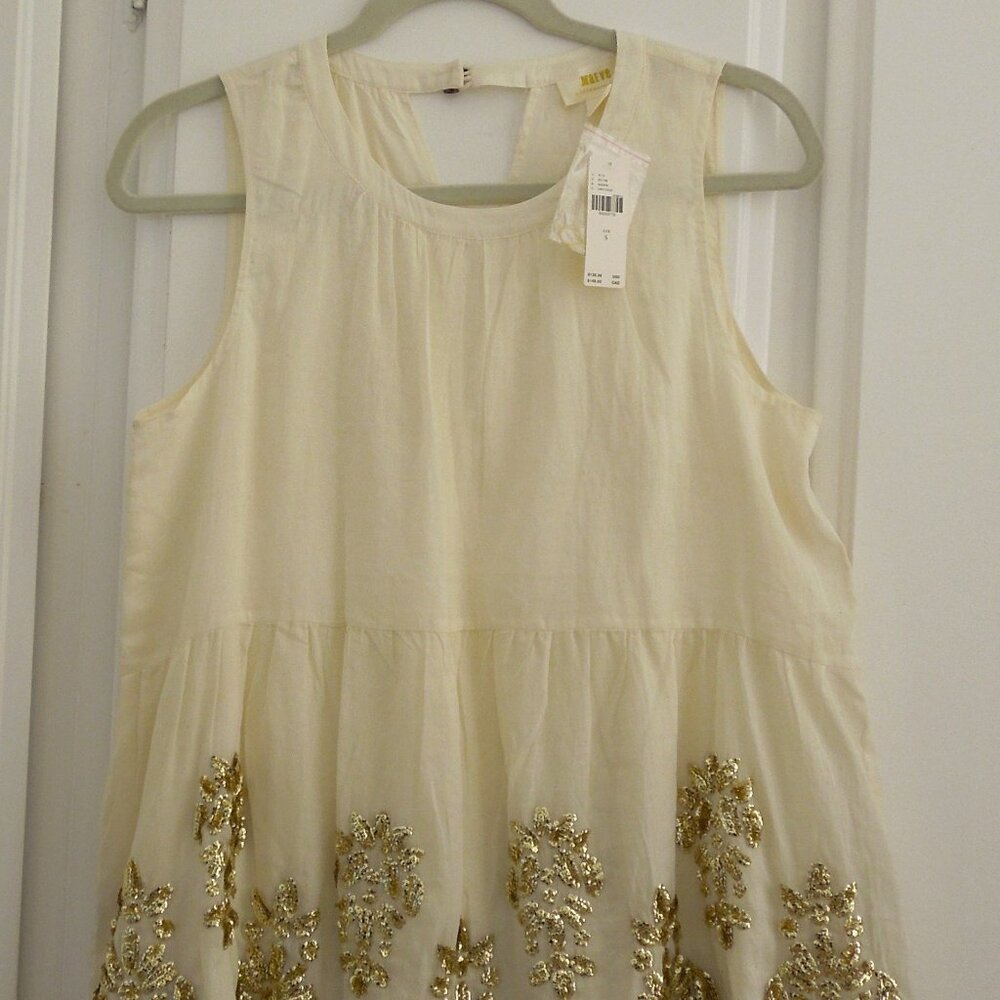 Anthropologie Sequin Summer Top NWT